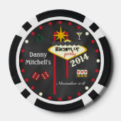 Las Vegas Bachelor Party 2014 Keepsake Poker Chip (Achterkant)