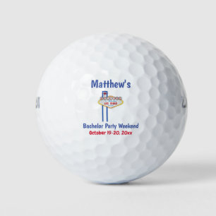 Las Vegas Bachelor Party Favor Weekend Golfballen