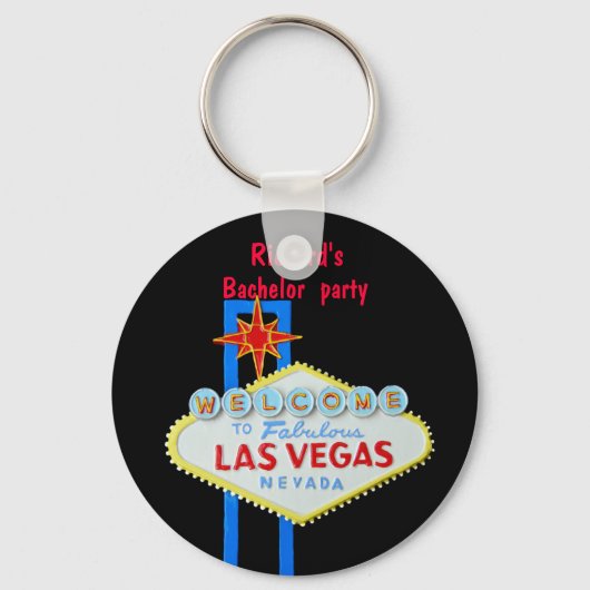 Las Vegas Bachelor Party Sleutelhanger (Voorkant)