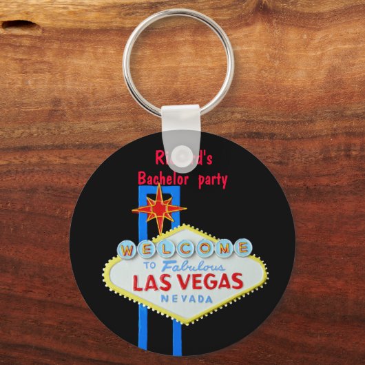 Las Vegas Bachelor Party Sleutelhanger (Voorkant)