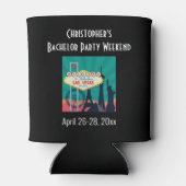 Las Vegas Bachelor Party Trip Favor Beer Blikjeskoeler (Achterkant)