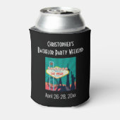 Las Vegas Bachelor Party Trip Favor Beer Blikjeskoeler (Blikje Achterkant)