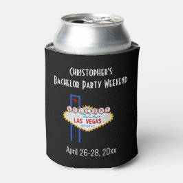Las Vegas Bachelor Party Trip Favor Beer Blikjeskoeler