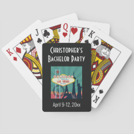 Las Vegas Bachelor Party Trip Favor Pokerkaarten