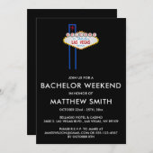 Las Vegas Bachelor Party Trouwreis Kaart (Voorkant / Achterkant)