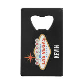 Las Vegas Bachelor Party Weekend Favor Creditkaart Flessenopener (Achterkant)