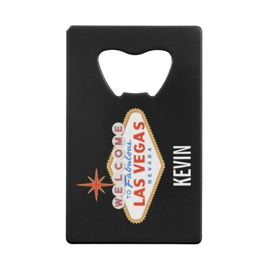 Las Vegas Bachelor Party Weekend Favor Creditkaart Flessenopener (Achterkant)