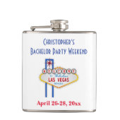 Las Vegas Bachelor Party Weekend Trip Favor Heupfles (Voorkant)