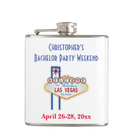 Las Vegas Bachelor Party Weekend Trip Favor Heupfles