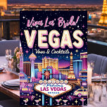 Las Vegas Bachelorette Bash Kaart<br><div class="desc">Vier de aanstaande bruid met onze oogverblindende Vegas Theme Bachelorette Party Uitnodigingen! Deze levendige uitnodigingen vormen het podium voor een onvergetelijk uitje naar de iconische Las Vegas Strip. Ontworpen met opvallende neon kleuren en klassieke Vegas oriëntatiepunten, elke kaart is een belofte van opwinding en glamour. De kop "Viva La Bride!"...</div>
