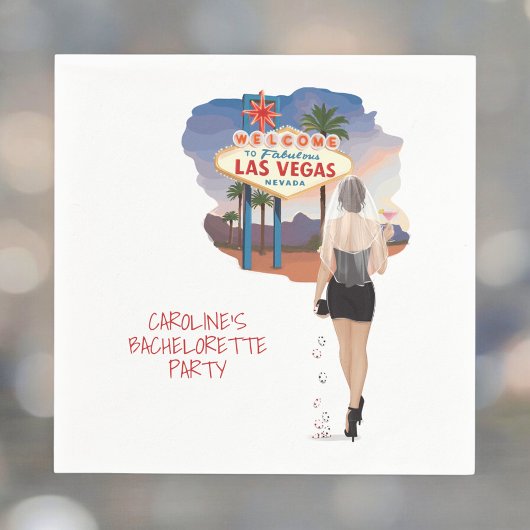 Las Vegas Bachelorette Bruin Haar Bruid Servet