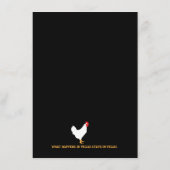 Las Vegas Bachelorette — Details Card Informatiekaartje (Achterkant)