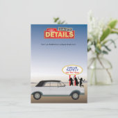 Las Vegas Bachelorette — Details Card Informatiekaartje (Staand voorkant)