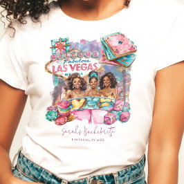 Las Vegas Bachelorette Lux Afrikaans Amerikaans Me T-shirt