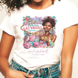 Las Vegas Bachelorette Lux Afrikaans Amerikaans Me T-shirt