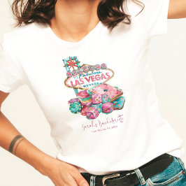Las Vegas Bachelorette Luxe Waterverf T-shirt