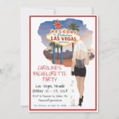 Las Vegas Bachelorette Party Blond Bride Kaart (Voorkant)