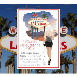 Las Vegas Bachelorette Party Blond Bride Route Kaart