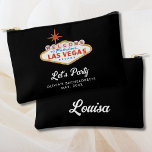 Las Vegas Bachelorette Party Favor Gepersonaliseer Etui<br><div class="desc">Las Vegas Bachelorette Party Favor Gepersonaliseerde Accessoire Pouch. Pas aan met uw evenementnaam,  datum en aangepaste naam op de achterkant. Voer het Zazzle-ontwerpgereedschap in voor extra ontwerpaanpassingen.</div>