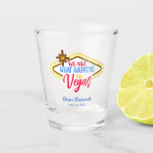 Las Vegas Bachelorette Party Favor Shot Glas (Voorkant)
