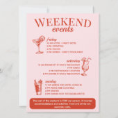 Las Vegas Bachelorette Party Gepersonaliseerd Rout Kaart (Achterkant)