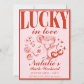 Las Vegas Bachelorette Party Gepersonaliseerd Rout Kaart (Voorkant)