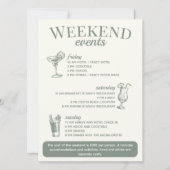 Las Vegas Bachelorette Party Gepersonaliseerd Rout Kaart (Achterkant)