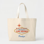 Las Vegas Bachelorette Party Gepersonaliseerde Can Grote Tote Bag (Voorkant)