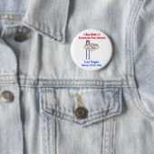Las Vegas Bachelorette Party Girls Weekend Trip Ronde Button 5,7 Cm (In situ)
