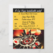 Las Vegas Bachelorette Party Invitation Kaart (Voorkant)