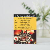 Las Vegas Bachelorette Party Invitation Kaart (Staand voorkant)