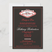 Las Vegas Bachelorette Party Invitation Kaart (Voorkant)