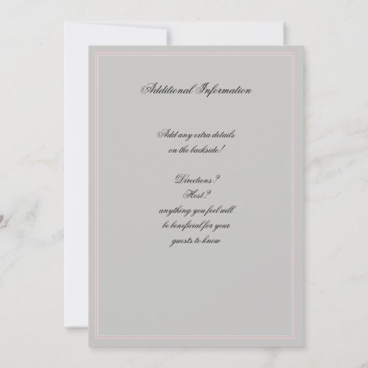 Las Vegas Bachelorette Party Invitation Kaart (Achterkant)