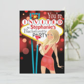 Las Vegas Bachelorette Party koraal Kaart (Staand voorkant)