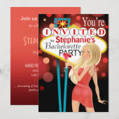 Las Vegas Bachelorette Party koraal Kaart (Voorkant / Achterkant)