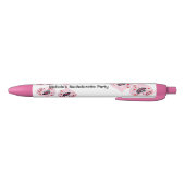 Las Vegas Bachelorette Party Pink Heart Wedding Zwarte Inkt Pen (Bodem)