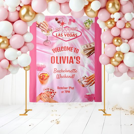 Las Vegas Bachelorette Party Poker Wandkleed