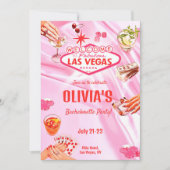 Las Vegas Bachelorette Party Pokerroute Kaart (Voorkant)