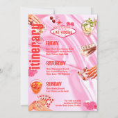 Las Vegas Bachelorette Party Pokerroute Kaart (Achterkant)