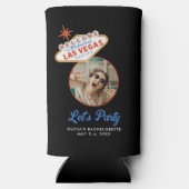 Las Vegas Bachelorette Party Pool Dag Favor Seltzer Blikjeskoeler (Achterkant)