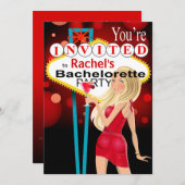 Las Vegas Bachelorette Party red Kaart (Voorkant / Achterkant)