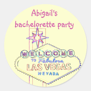 Las Vegas Bachelorette Party Ronde Sticker