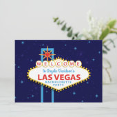 Las Vegas Bachelorette Party Sign Kaart (Staand voorkant)