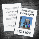 Las Vegas Bachelorette Party Wit Kaart<br><div class="desc">Las Vegas vrijgezellenfeest uitnodiging met een foto van een van de hotels op de strip. De achterkant bevat alle feestdetails. Als u de tekst en foto wilt wijzigen,  klikt u op de knop personaliseren.</div>