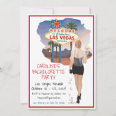 Las Vegas Bachelorette Red Hair Bride-route Kaart (Voorkant)