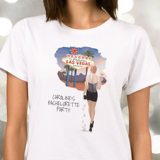 Las Vegas Bachelorette Red Hair Bride T-shirt