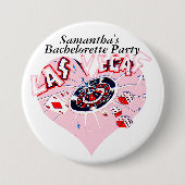 Las Vegas Bachelorette Ronde Button 7,6 Cm (Voorkant)