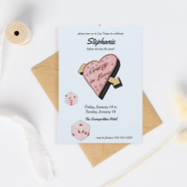 Las Vegas Bachelorette uitnodiging