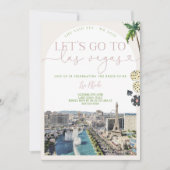 Las Vegas Bachelorette uitnodiging & route (Voorkant)