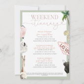 Las Vegas Bachelorette uitnodiging & route (Achterkant)